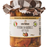 C1083-Piments aigre-doux bio à l'huile (270gr, 34,26€/kg)  (pc)