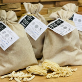 902- Sac cadeau en lin (moyen)  (pc)