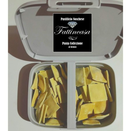 123. Ravioli Ricotta/Épinards 18p. & Ravioli Jambon cru/ Mortadella 18p. (Boîte Curver 36p.)  (* 36pcs)