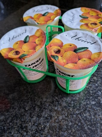 Yaourt abricots 125ml  (* 4pcs)